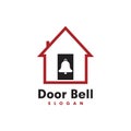 Door bell logo , handbell logo vector