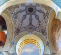 Door of Bell tower of mosque-cathedral of Cordoba. Original Muslim minaret this structure has played an important role in the