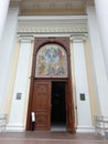 Odessa monastery building entrence open