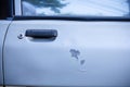 Door car with abrasions