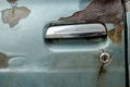 Door car is old Royalty Free Stock Photo