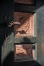 Door of The Charnel House in Hallstatt, Austria