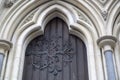 Door of Christ Church Cathedral, Dublin Royalty Free Stock Photo