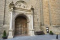 Door Church Incarnation in Loja. Granada Royalty Free Stock Photo