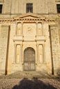 Door of church in Ucles Royalty Free Stock Photo