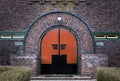 Door of church in Westeremden in the province of Groningen.