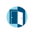 door close illustration vector