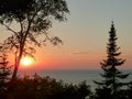 Door County Sunset Royalty Free Stock Photo