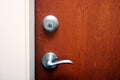 A door with deadlock Royalty Free Stock Photo