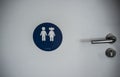 Door decal for children toilet