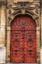 Door detail in Brussels Belgium Royalty Free Stock Photo