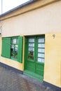 Retro door and window from a traditional house 