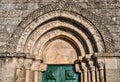 Door detail of Romanesque church of Fonte Arcada