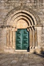 Door detail of Romanesque church of Fonte Arcada