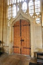 Door in Divinity School, Oxford, England