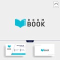 door education book library logo template vector illustration icon element