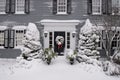 Door entrance on colonial