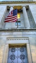 Door Flag Robert Kennedy Justice Department Building Washington DC Royalty Free Stock Photo