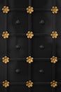 Door with flower design Royalty Free Stock Photo