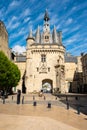 The door or gate Porte Cailhau is beautiful gothic architecture from the 15th century. It is both a defensive gate and