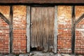 Door of the Granary, Cowdray Castle, Midhurst, West Sussex, UK