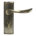 Door handle of bronze front view. Royalty Free Stock Photo