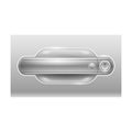 Door handle car vector icon.Realistic vector icon isolated on white background door handle car. Royalty Free Stock Photo