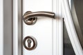 Door handle and keyhole