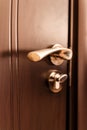 Door handle with lock Royalty Free Stock Photo