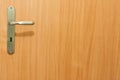 Door Handle on wooden doors Royalty Free Stock Photo