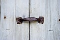 Door Handles on the old door Royalty Free Stock Photo