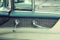 Door handles in vintage cars. Retro car. Elegance. Royalty Free Stock Photo