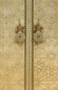 The door hanger of Dar Lmakhzen or the Royal Palace Gate in Fes, Royalty Free Stock Photo