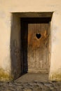 Door with heart