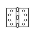 door hinges icon vector