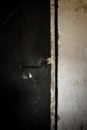 Door hook of the dilapidated barn