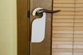 White Door Hanger Royalty Free Stock Photo