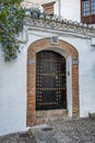 Door of andalucian house Royalty Free Stock Photo