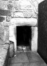 Tiny entrance to the Church of the Nativity, Bethlehem Royalty Free Stock Photo