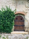 Door of Humor Monastery building in Suceava Royalty Free Stock Photo