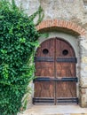 Door of Humor Monastery building in Suceava Royalty Free Stock Photo