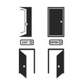 Door icons set