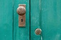 Door knob,Antique door knob. Royalty Free Stock Photo