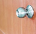 Door knob locks. Royalty Free Stock Photo