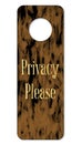 Privacy Please Door Knob Sign Royalty Free Stock Photo