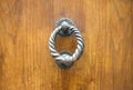 Door Knocker on a door, Siena, Tuscany, Italy Royalty Free Stock Photo