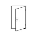 Door line icon