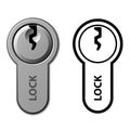 Door lock cylinder cartridge