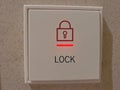 Door lock indicator Royalty Free Stock Photo