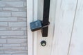 door lock with number code at home or apartment. keyless, domestic lifestyle concepts